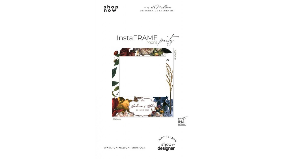 Rama props cabina foto personalizata in tematica evenimentului Instaframe Familie 1
